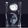 Einfaches Design Square Crystal Uhr mit Logo